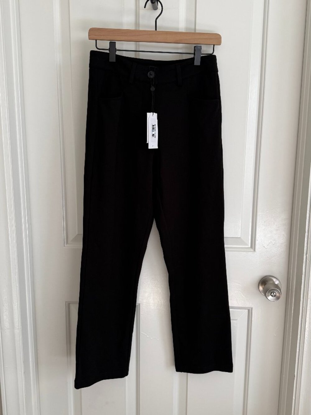 NWT Universal Standard Cigarette Ponte Pants in Black, Size 2XS (size 6-8)